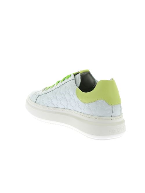 sneakers da donna in pelle bianca NERO GIARDINI | E409914D707